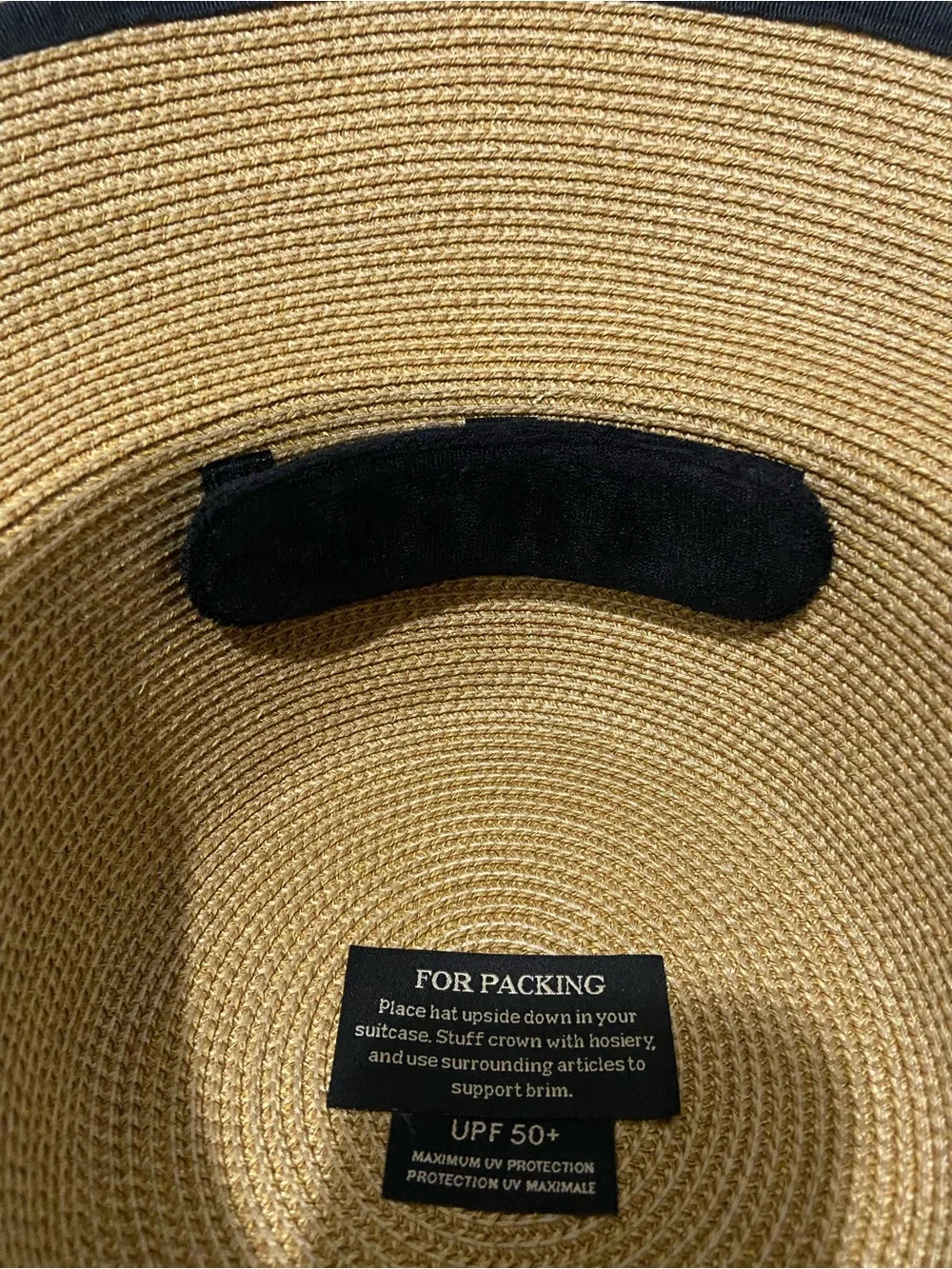 Eric Javits Squishee Cap Sun Visor Natural Black OS Adjustable - Picture 7 of 11